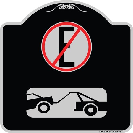 Signmission Spanish Parking Control No Estacionar Heavy-Gauge Aluminum Architectural Sign, 18" H, BS-1818-22883 A-DES-BS-1818-22883